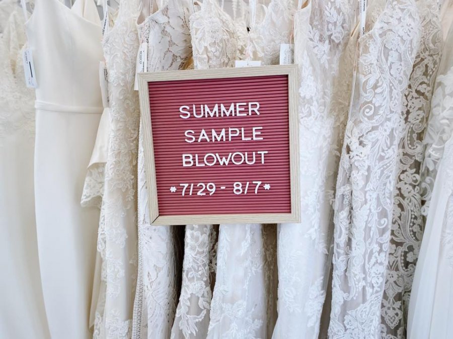 Bridal Collections Annual Summer Sample Blowout Sale