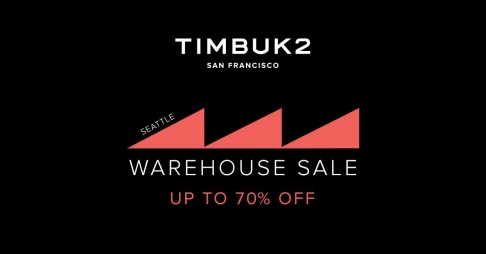 Timbuk2 Seattle Warehouse Sale