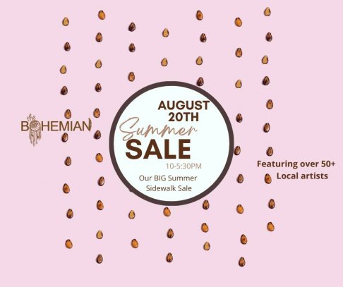 The Bohemian Summer Sidewalk SALE