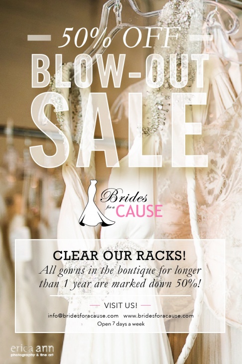 Brides for a Cause Blow-Out Sale - Seattle