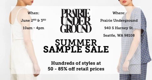 Prairie Underground Sample Sale 